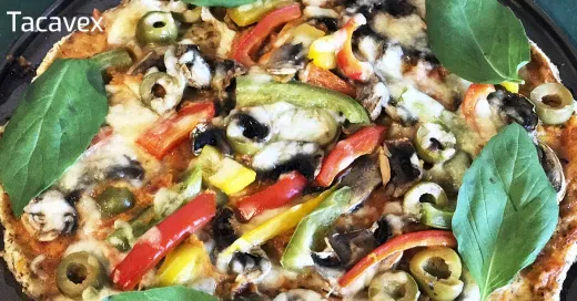 Pizza de Harina de Almendras. Masa de Pizza Sin Harina para adelgazar.
