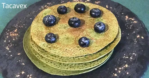  Tortitas de Avena con Espinacas. Desayuno dulce y saludable.